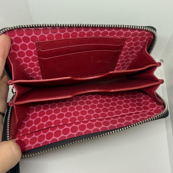 Brighton “Shake It Up” martini leather zipper wallet wristlet - Picture 3 of 8